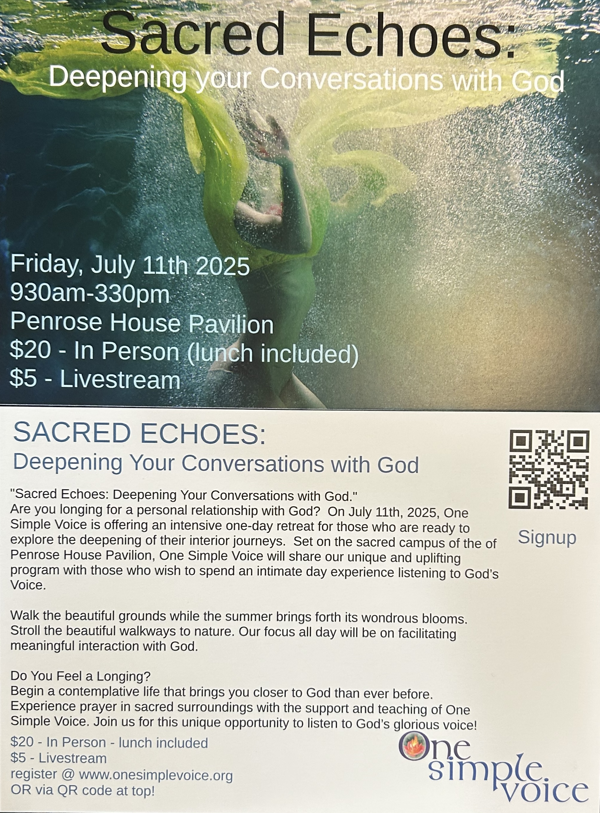 Sacred Echoes: Deepening your Conversations with God